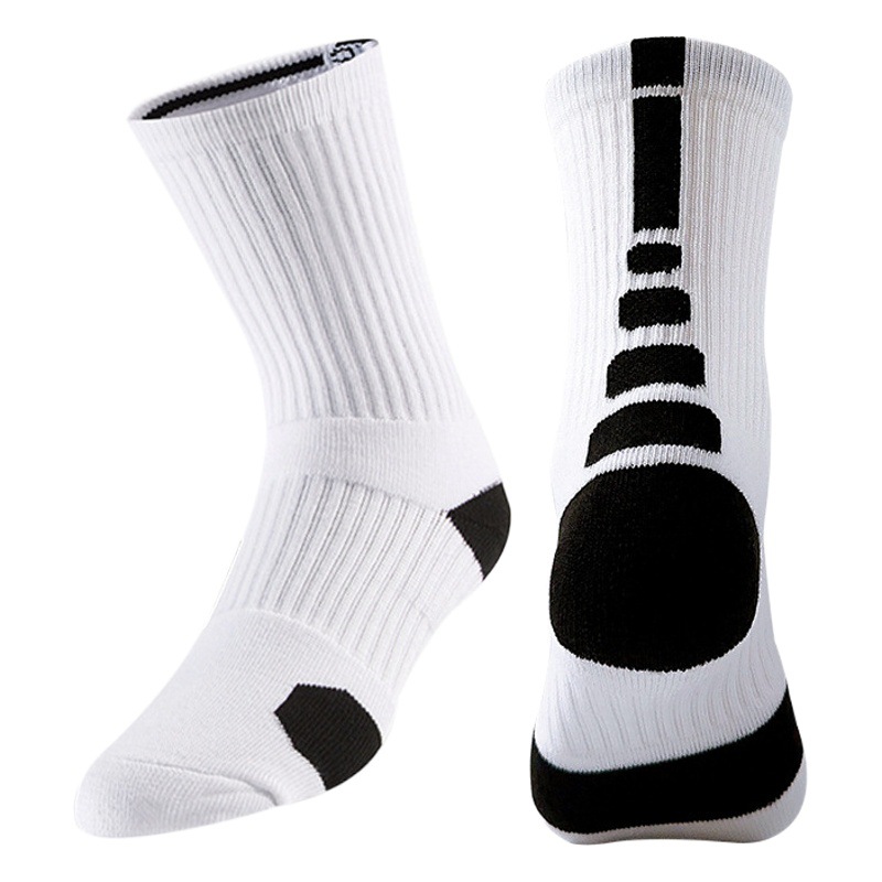 Nba Professional Elite Sports Socks Basketball Socks Men's American Practical Training Thickeneded Towel Bottom Mid-Length Socks