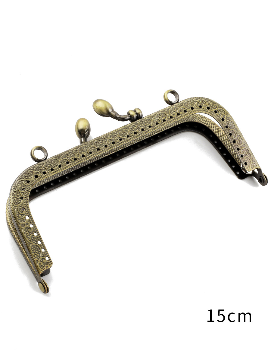 Picture of Small bag accessories mouth gold material square handmade diy coin purse gold mouth accessories hardware