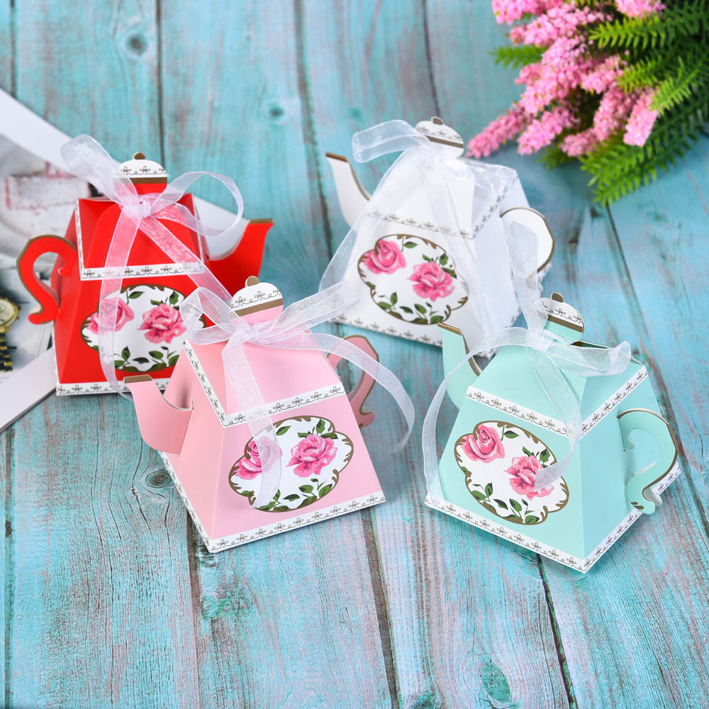 Creative European Teapot Wedding Candy Box Spring Candy Box Gift Box Wedding Candy Box Wedding Candy Packaging Box Wholesale