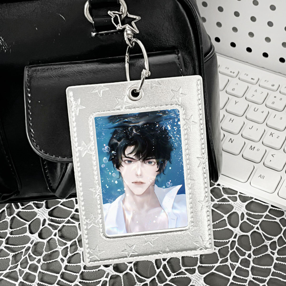 Korean star card holder attributes ins inch small card small card storage photo protective case protective case pendant
