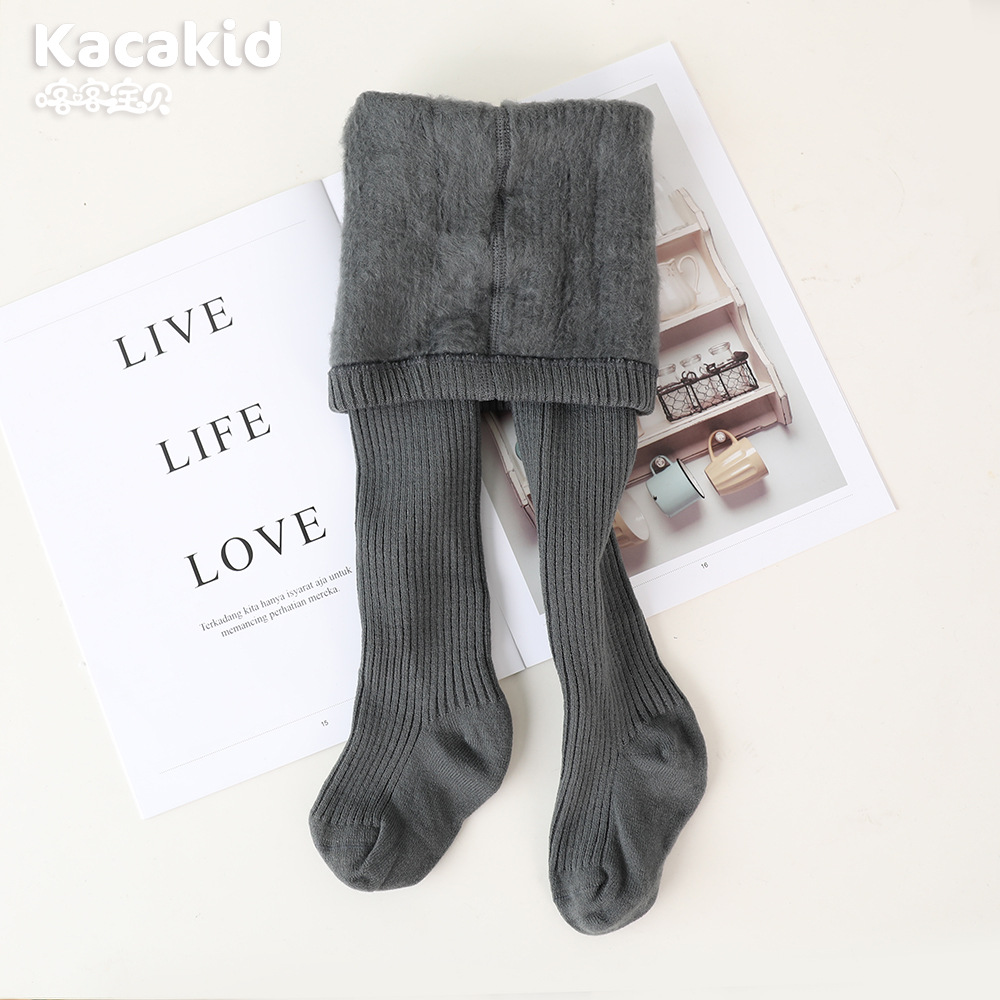 Picture of Children's Velvet Type a Leggings Baby Winter Warm Pantyhose Baby Thickeneded Pantyhose Girls Girls Wholesale
