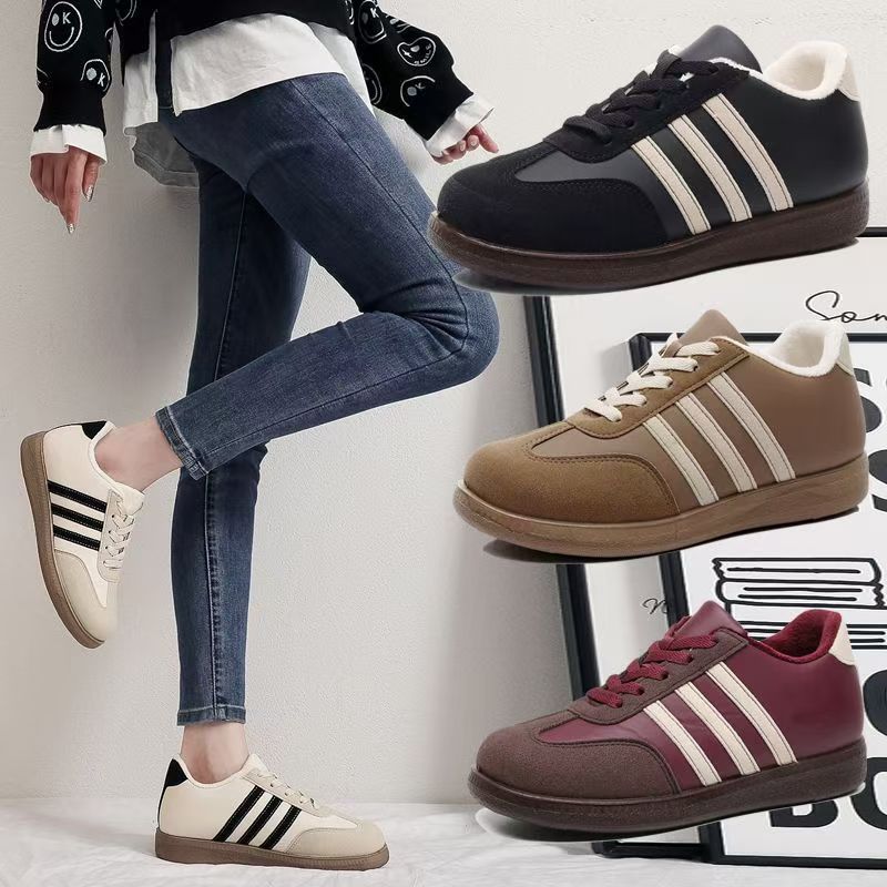 2025 Women's Shoes Winter New Non-Slip Soft Sole Non-Slip Soft Sole Lightweight Sports and Leisure Fleece-Lined Thickeneded Thick-Soled Cotton Shoes