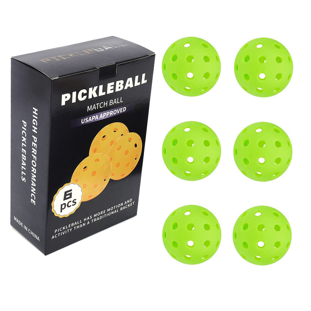 Picture of Factory Direct Sales in stock pick ball 40 hole ball hole ball pickleballs74mm rotational plastic injection luminous ball
