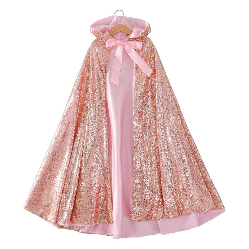 2025 Halloween Cloak Cloak Costume Autumn and Winter New Kidsren's Large Cloak Multi-Color Windproof and Sunproof Kidsren's Cloak