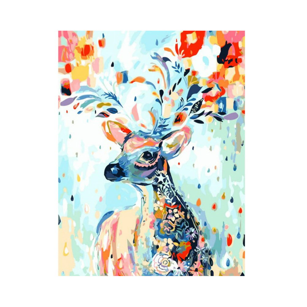 Cross-border digital oil painting diy deer head series global Shopify EBY Amazon WISH