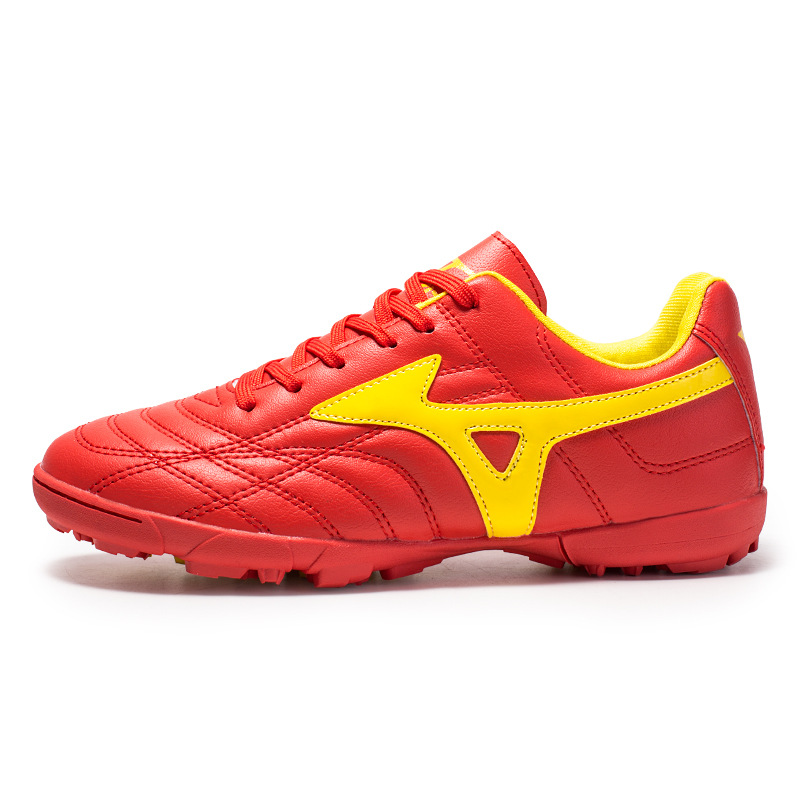 Picture of Cross-border Football Shoes Broken Nails Youth Student Training Shoes Boys and Girls Leather Foot Children's Artificial Grass