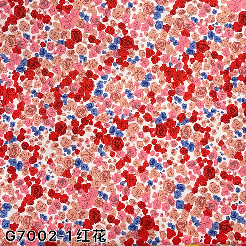 Digital Printing 60 Count Cotton High Density Poplin Liberty Pure Cotton Rose Children's Clothing Bag Shirt Printed Fabric