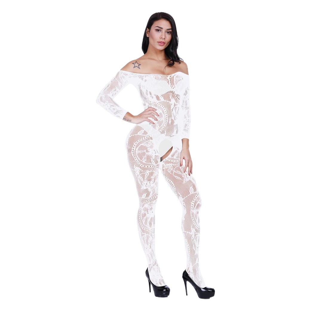 European and American Internet Explosions Sexy Even Sexy Lingerie Hanging Neck One-piece Silk Stockings Open on Four Sides Hollow w088