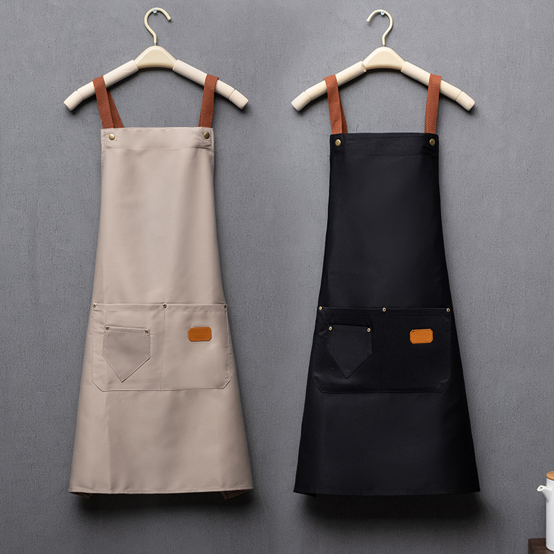 Apron Kitchen Household 2024 New Summer Waterproof and Oil-proof Internet Popular Cooking, Catering, Painting and Baking Work Clothes
