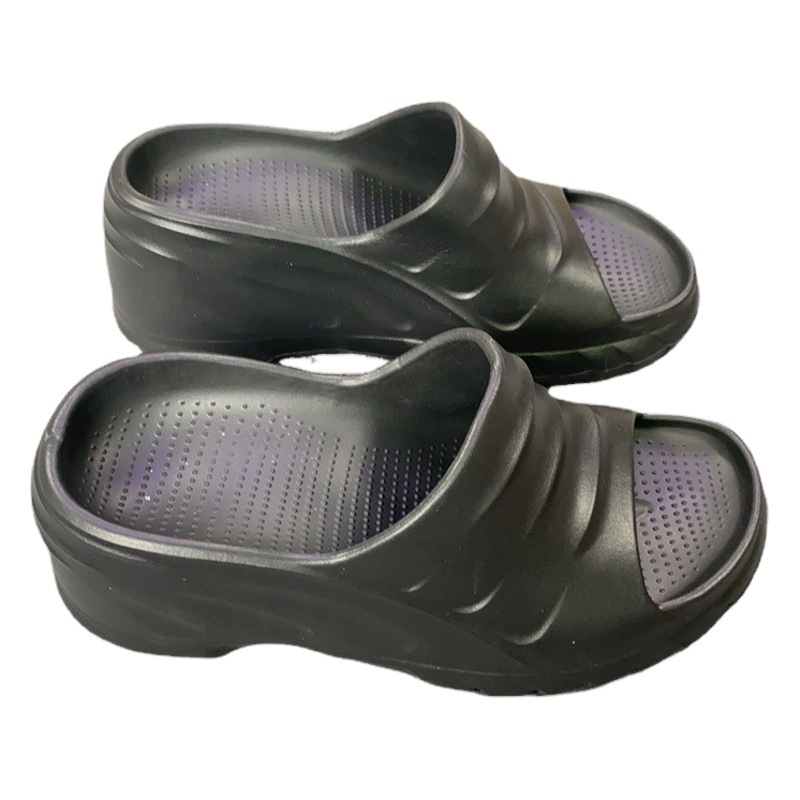 Cross-Border Thick-Soled High-Heeled Slippers for Women's Summer Outer Wear, Fashionable and Versatile Sandals, Cross-Border Beach Anti-Odor and Anti-Slip Sandals