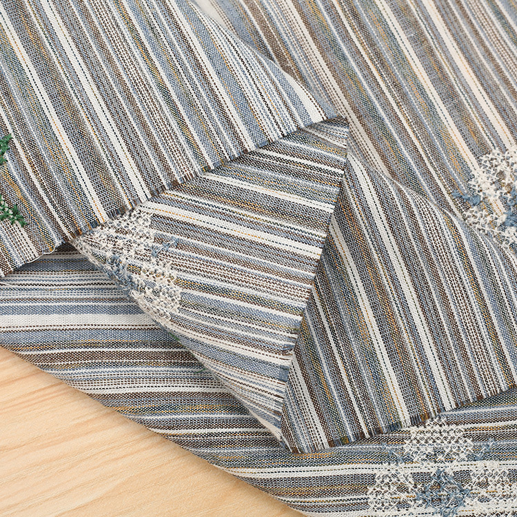 Picture of Factory supply cotton fabric micro elastic plain embroidered fabric garment tablecloth bag handmade fabric