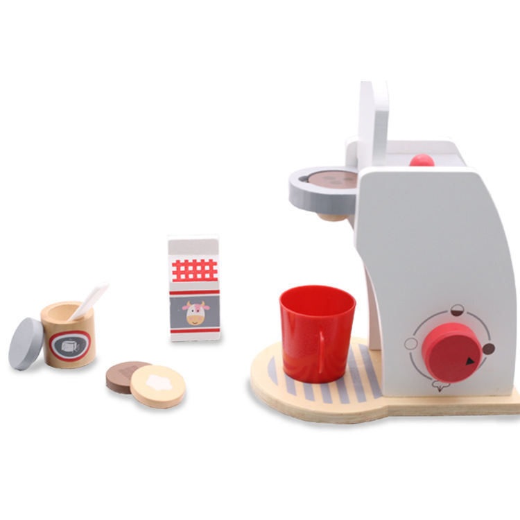 Picture of Children's Play Home Simulation Bread Machine Boys and Girls Mixer Cooking Kitchen Toy Set Wooden