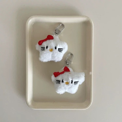 Cute Doll Small Gift Hanging Chain Creative Cartoon Keychain Plush Doll Bag Pendant Girl Heart Accessories
