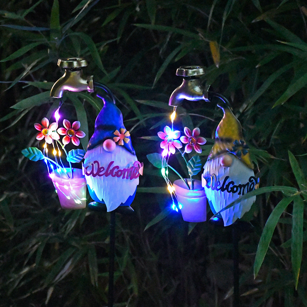 Cross-Border Solar Faucet Garden Light Outdoor Garden Christmas Dwarf Lawn Light Festive Atmosphere Ground Light
