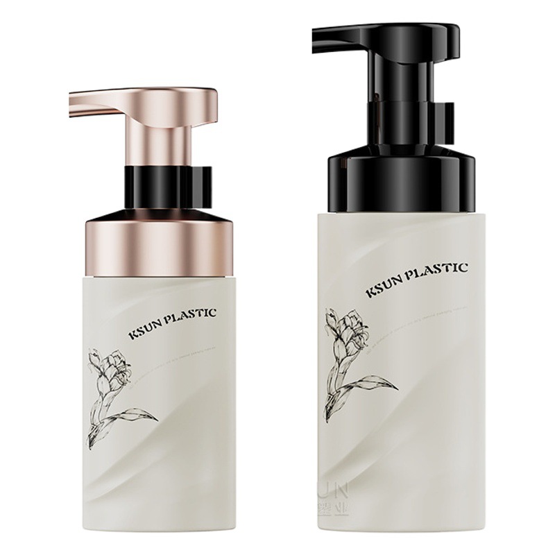 PET150ml wave foam bottle 250ml facial cleanser Cleansing Mousse sub-bottle pressing hand sanitizer foaming bottle