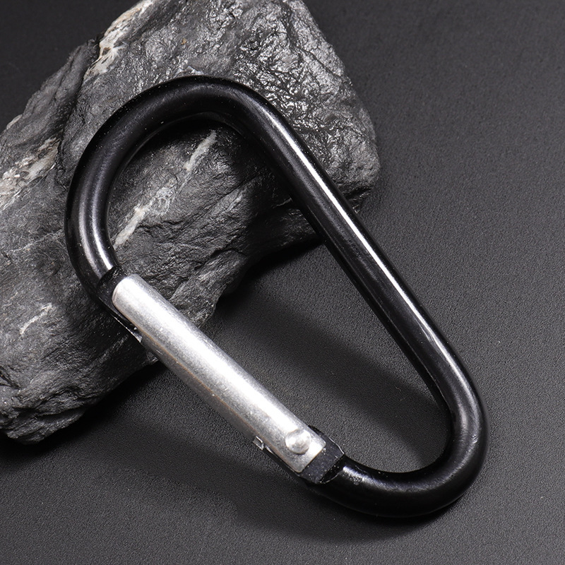 Picture of Manufacturers make gourd-shaped No. 6 D-shaped aluminum alloy mountaineering buckle hanging buckle hardware buckle mountaineering buckle in stock wholesale