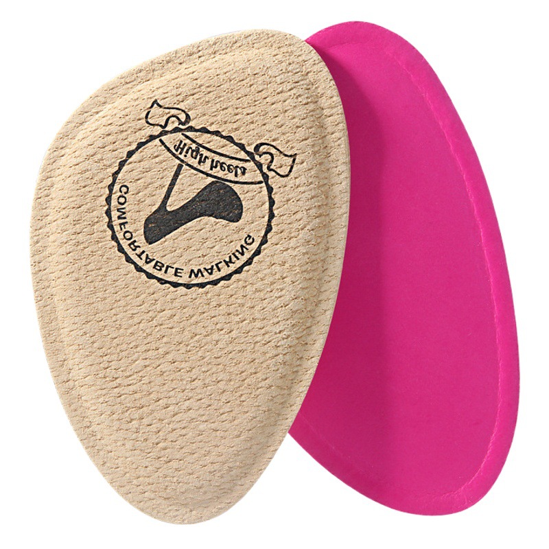 Pigskin Forefoot Pad Women's High Heels Half-size Insoles Forefoot Anti-pain Not Tired Artifact Half-pad Anti-slip Shoes Big Changed Small