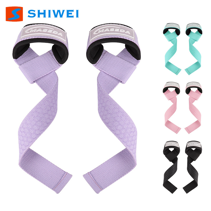 Booster belt hard pull belt fitness bodybuilding weightlifting grip with palm protection horizontal bar pull-up silicone non-slip color