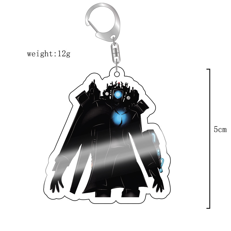 Picture of Cross-border new toilet man keychain skibidi toilet monitor Man TV man creative killer pendant batch