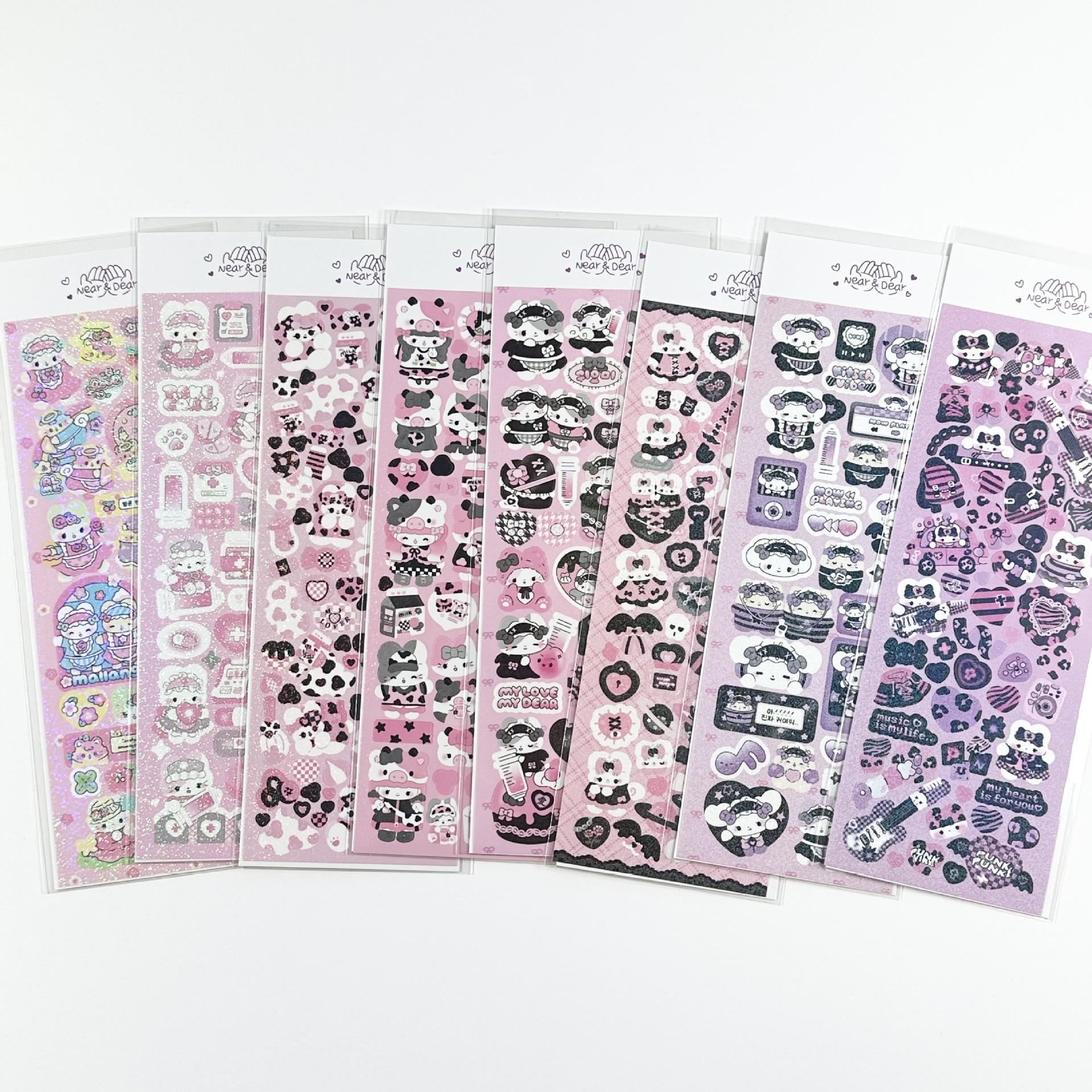 Picture of South Korea Explosions High Color Value Goo Card Stickers Korean Laser Cute Cartoon Animal Hand Account Stickers Cheap Wholesale