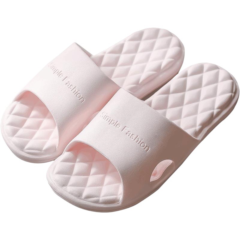 Home Slippers Women's Summer Indoor Non-Slip Men's Home Soft Bottom Bathroom Bathing Household Outer Slippers for Couples