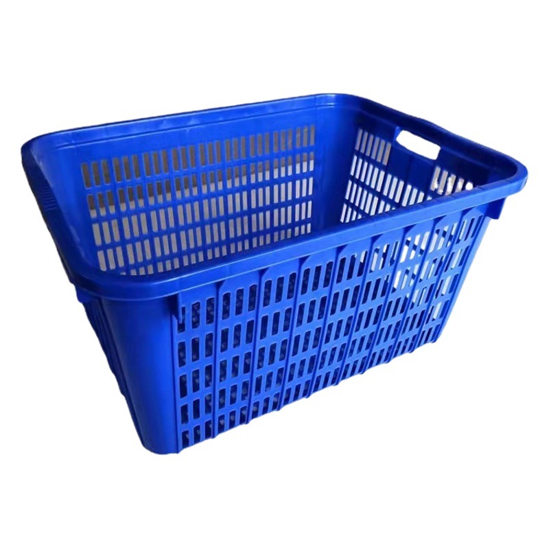 Ovega Thickened Plastic Drain Basket, Rectangular Plastic Sieve Basket, Stackable Storage Plastic Basket Turnover Box
