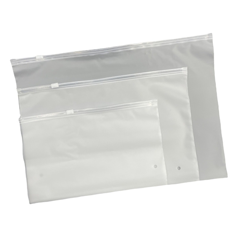 Horizontal Zipper Bag Socks Packaging Bag Intimates Bra Packaging Bag Pe Transparent Clothing Packaging Bag Spot Wholesale