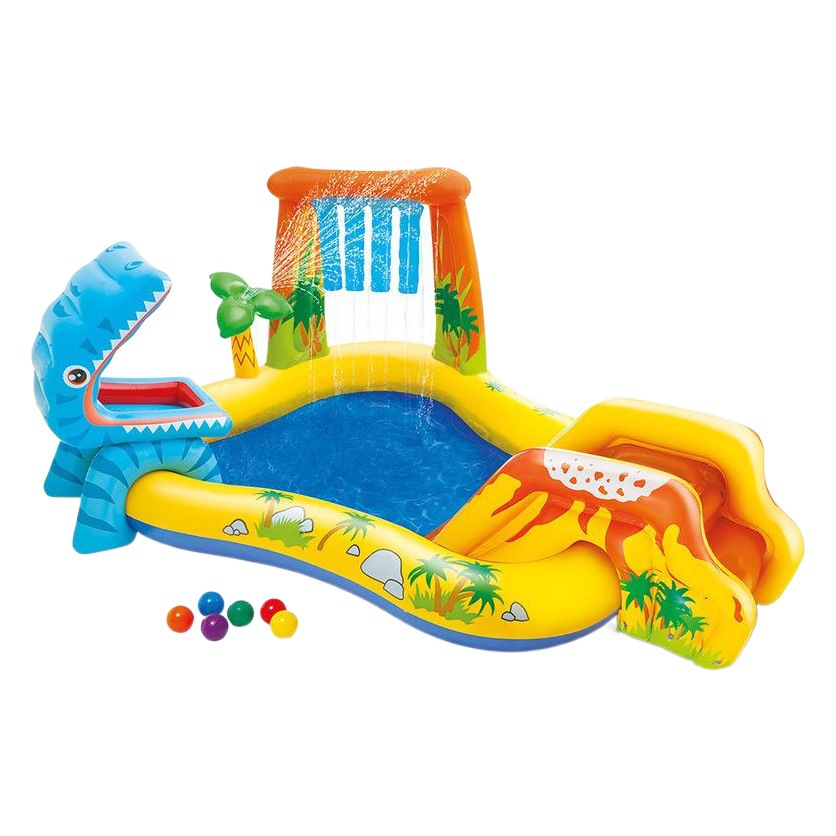INTEX57444 children's inflatable swimming pool slide thickened fountain ocean ball pool home baby play pool