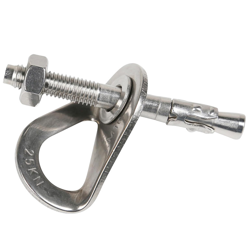 Picture of 304 stainless steel rock nail expansion nail hanging piece cave rock nail determination point mobile outdoor rock climbing protection station anchor point