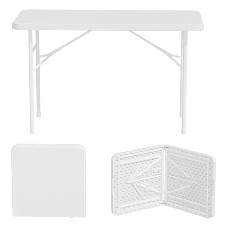 Folding table wholesale outdoor stall portable household square long table learning dining table stall table and chair