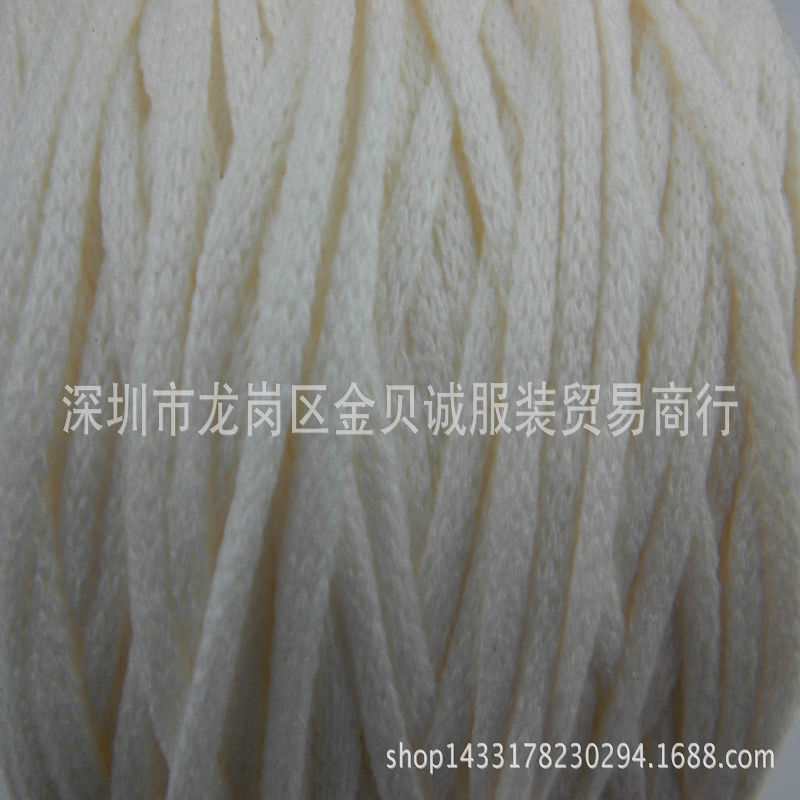 Wholesale Acrylic White Hollow Rope Christmas Craft Needle-Through Rope Clothing Bag Shoe Material Supplies Ribbon