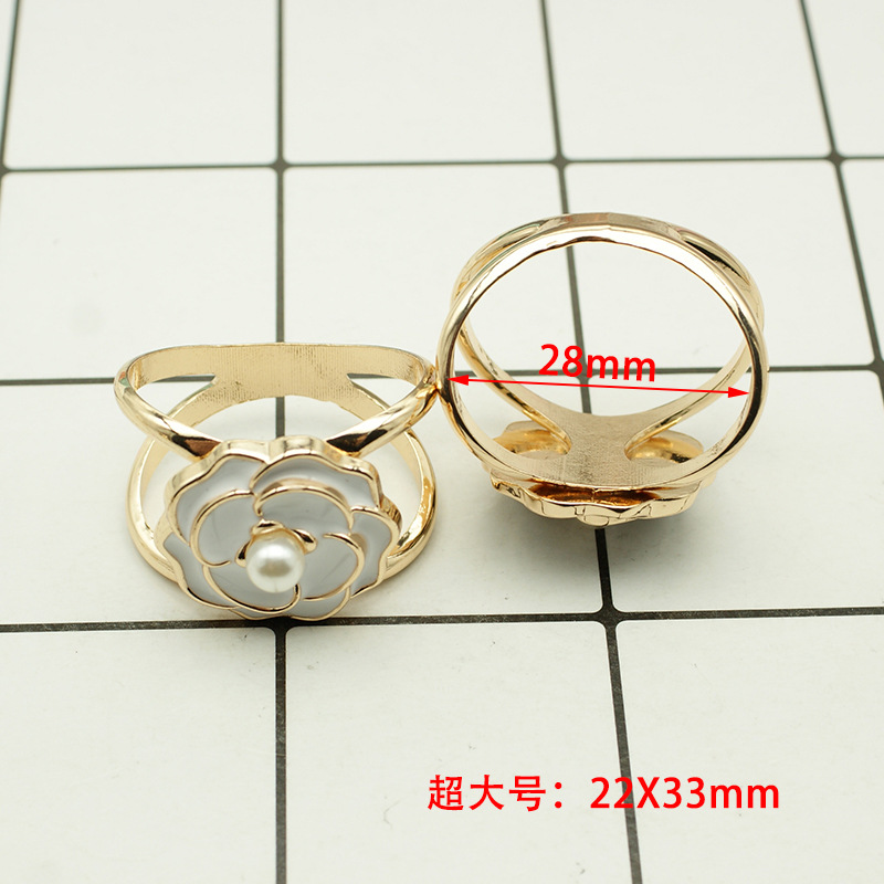 Picture of South Korea multi-functional scarf buckle high-grade Pearl fashion new Camellia windbreaker belt buckle high-end jewelry wholesale