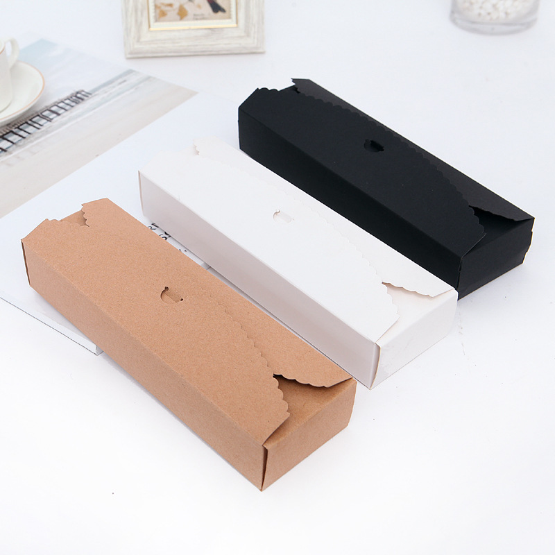 Spot baking box white macaroon candy gift box Kraft paper rectangular cake box folding printing