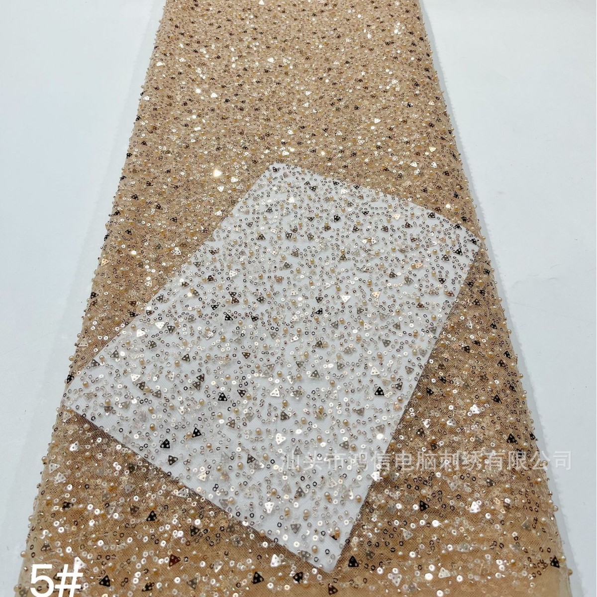 Picture of New mesh full beads beads beads series wedding dress fashion fabric stage clothes a large number of spot