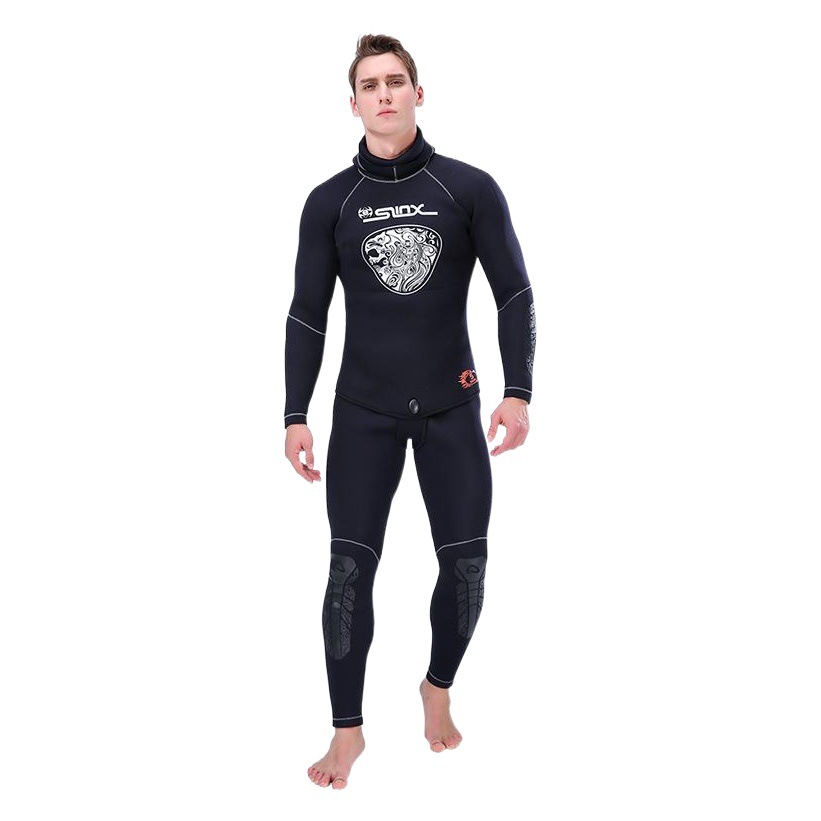 Long-Sleeved Split Wetsuit with Hood 5mm Thickeneded Slinx Wet Suit Wetsuit Two-Piece Fishing Suit