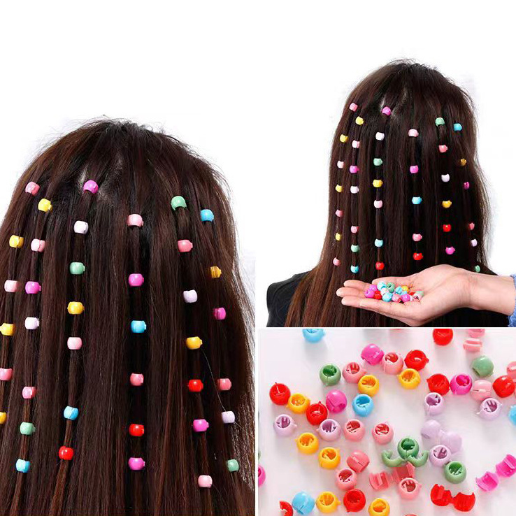 Baby Girl Hair Clip with Bean Buckle, Colorful Small Claw Clip, Mini Hairpin, Infant Hair Accessory, Headwear