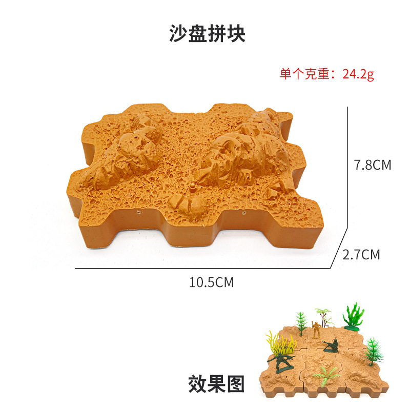 Picture of Dinosaur Animal Scene Ornaments Simulation Plant Tree Wood Volcano Stone Fence Dinosaur Egg Sand Plate Model Accessories