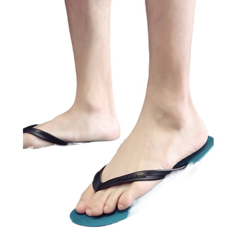 Wholesale slippers men's summer flip-flops men's non-slip rubber Korean tide slippers students beach clip feet supermarket