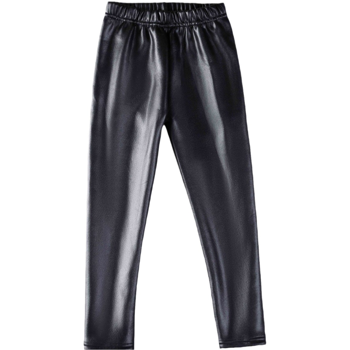 Picture of Children's Imitation Leather Pants, Girls' Candy-Colored Autumn and Winter Velvet Thickeneded Leggings, Warm Pants, Baby Girl's All-In-One Pants