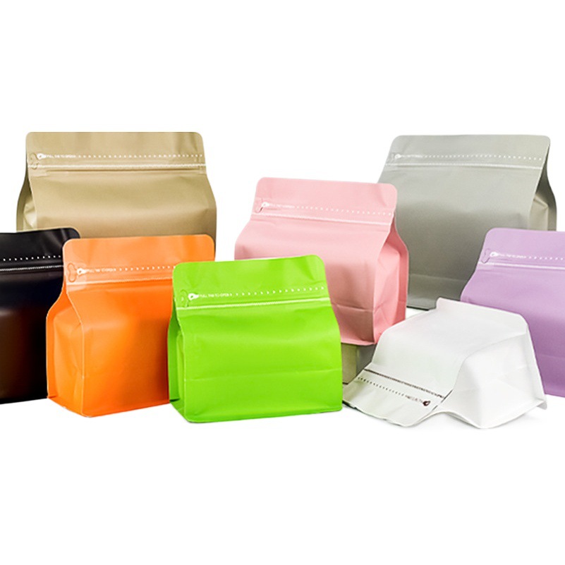 New Material Coffee Bag Pure Aluminum Rubik's Cube Bag Coffee Bean Air Valve Packaging Bag 19 Silk Thickeneded Food Grade Aluminum Foil Bag