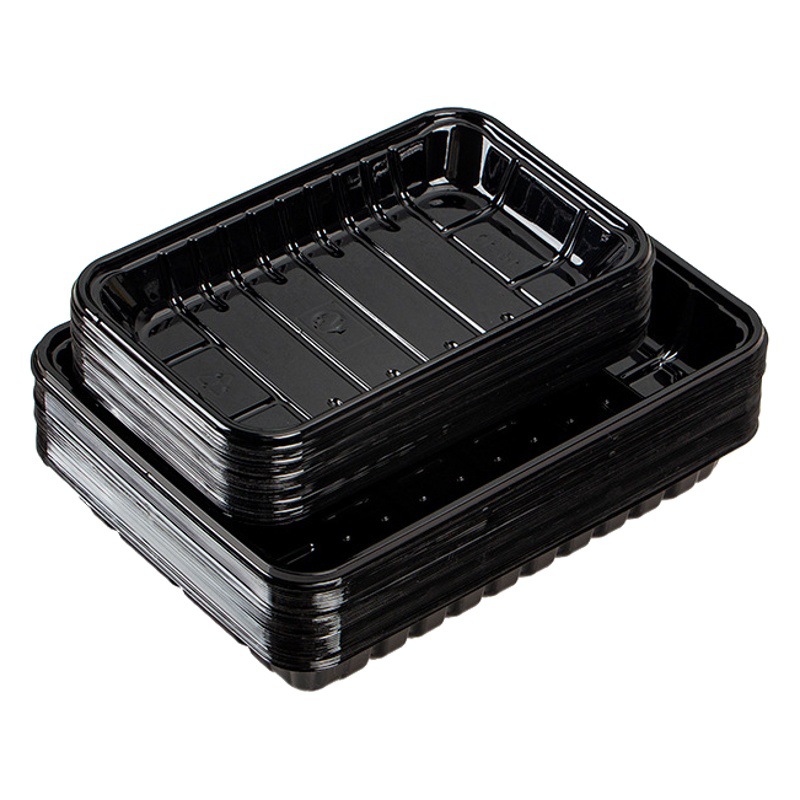 Fruit Plastic Box Transparent Tray Fresh Vegetable Fruit Cutting Box Strawberry Passion Fruit Packaging Box Fresh-Keeping