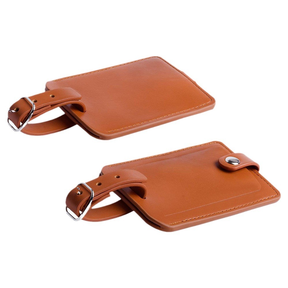 Picture of New PU soft leather luggage tag boutique high-end suitcase information sign luggage boarding pass factory wholesale