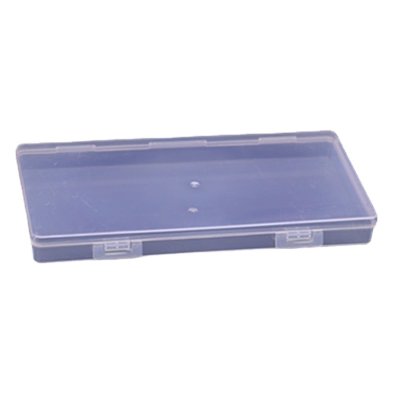 Transparent Rectangular Plastic Double Buckle Empty Box Sample Box Zero Matching Components Fish Packaging Box Tool Storage Box
