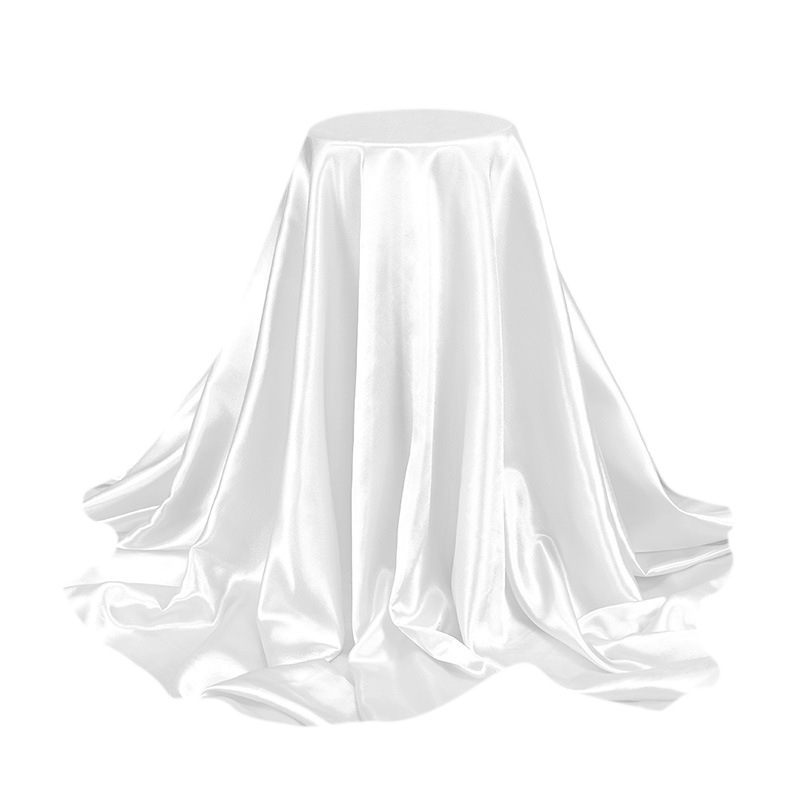 Picture of White Cloth Fabric Projection Background Cloth Tablecloth Painting Photo White Silks and Satins Silk Cloth Lining Rag