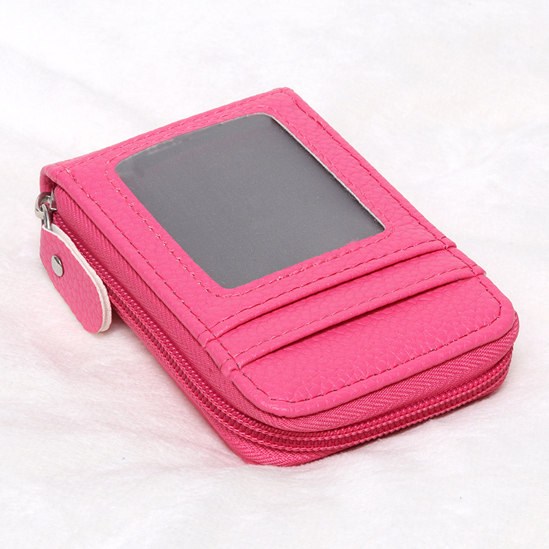 Picture of Cross-Border Organ Multifunctional Card Holder Foreign Trade New Hot Product Multi-Color Anti-Theft Zipper Vertical Short Wallet