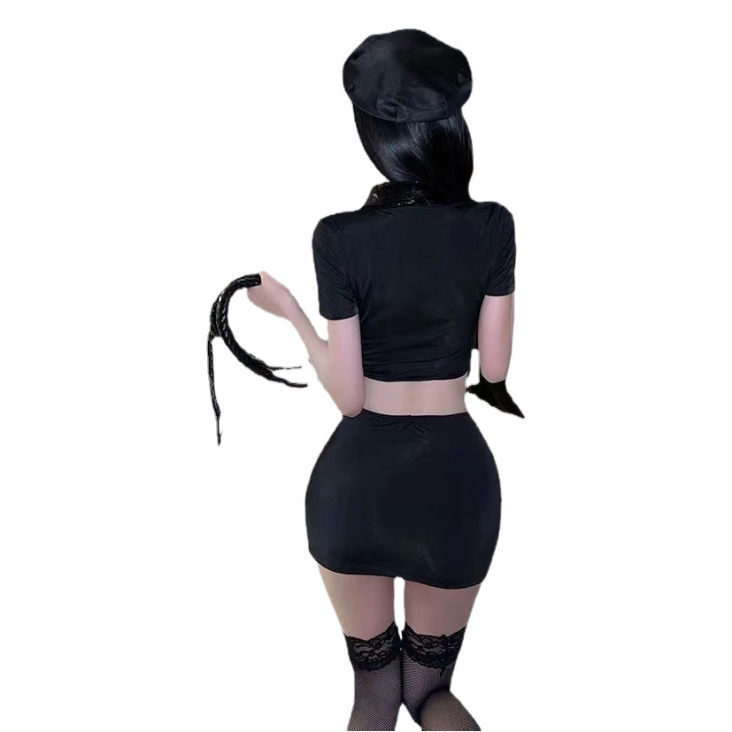 Suo Qing's New Sexy Underwear Uniform Temptation Suit Short Skirt Passion Temptation Police Suit Female Police Uniform Sexy