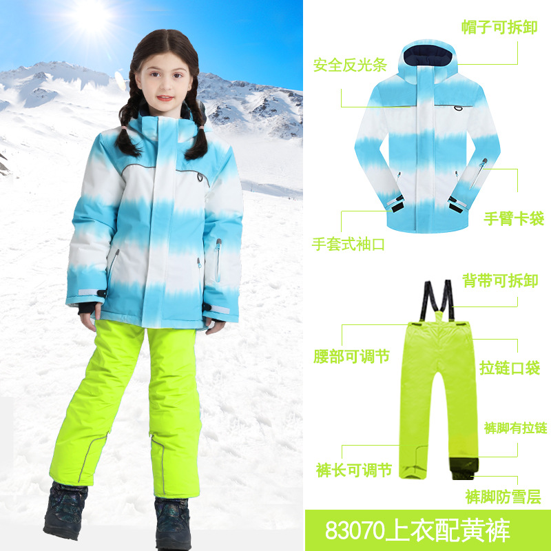 Picture of Cross-border e-commerce Phibee baby elephant girl's thickened jacket ski suit children's suit one-piece delivery