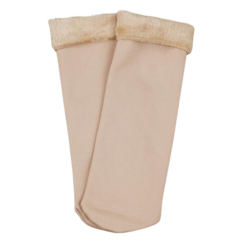 Snow socks women's autumn and winter velvet padded adult warm solid color mid-length socks knee-length Japanese and Korean-style knee-length leg socks