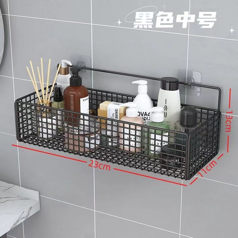 Picture of Bathroom Storage Rack punch-free wall-mounted toilet bath toilet washstand wall-mounted storage rack