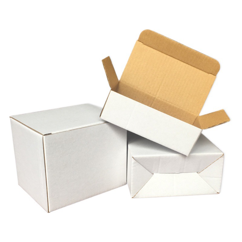 White E Corrugated Box Spot 7-8- 9cm Packaging Box Thermos Cup Glasses Ceramic Hardware Digital Product Packaging Box